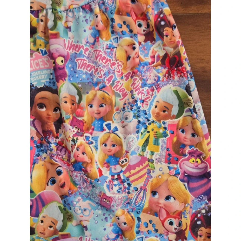 Allison & Aubrey's‎ Bowtique Alice's Wonderland Bakery Flutter Sleeve Dress 4T